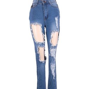 Bob Jeans Fashion Nova Hi Waist Skinny Jeans 3/4, never worn